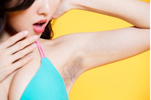 Intimate area bleaching | picture of a woman’s armpit showing improvement in dark pigmentation.